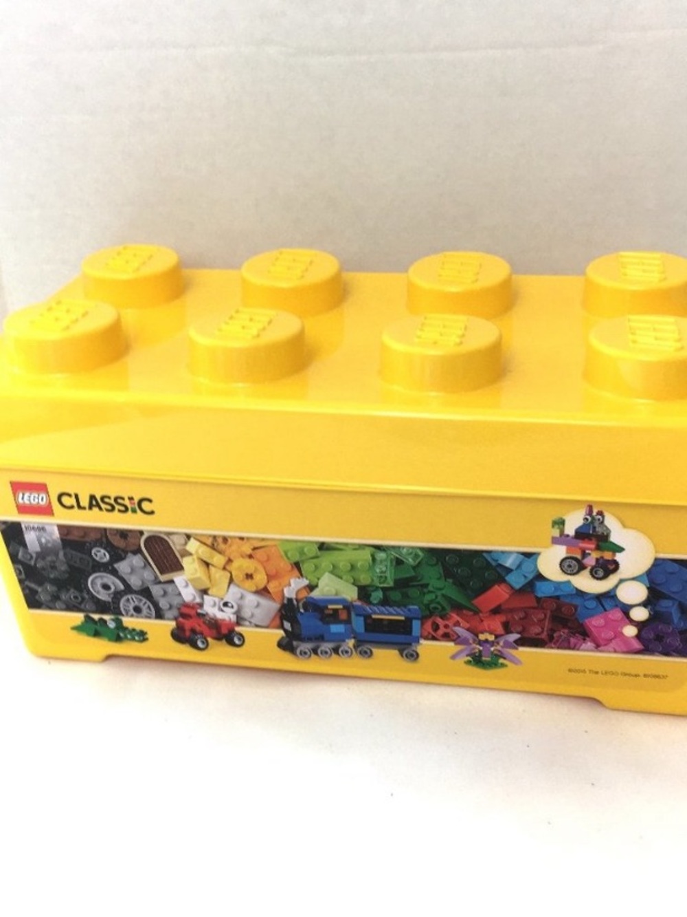 Lego Classic Large Bright Yellow Stackable Storage Brick Container - Empty 10696
